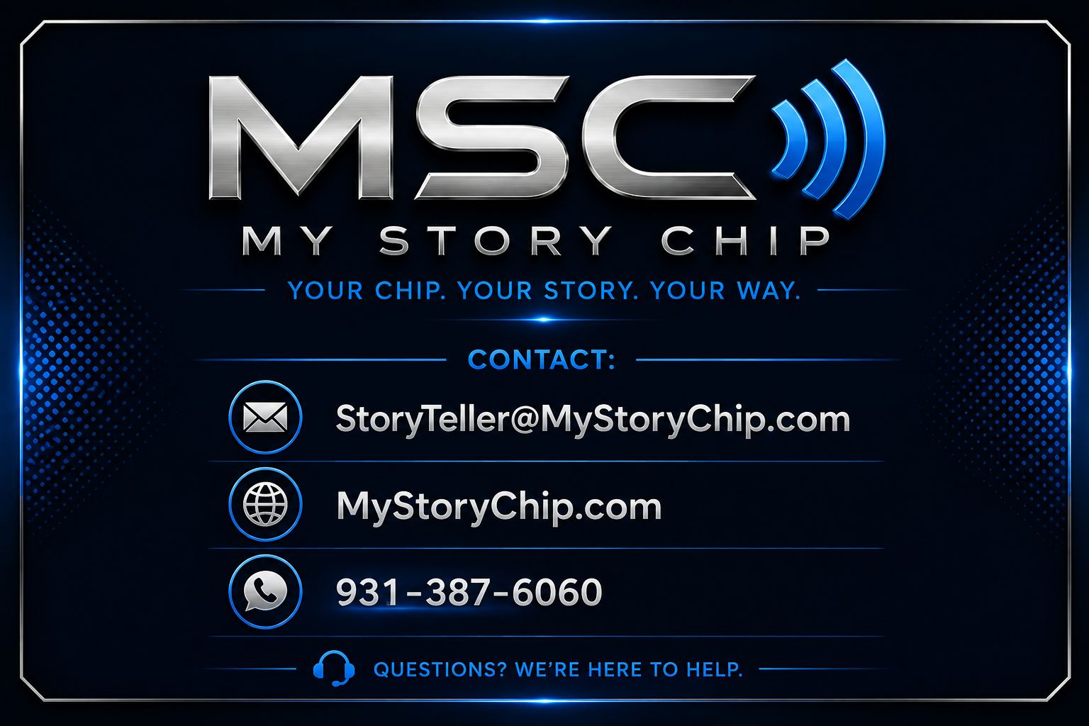 MyStoryChip Contact Information