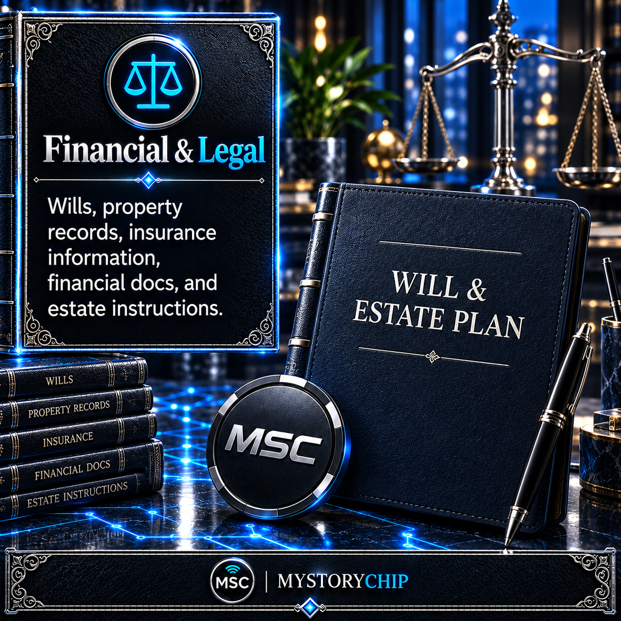 Financial and Legal uses for MyStoryChip